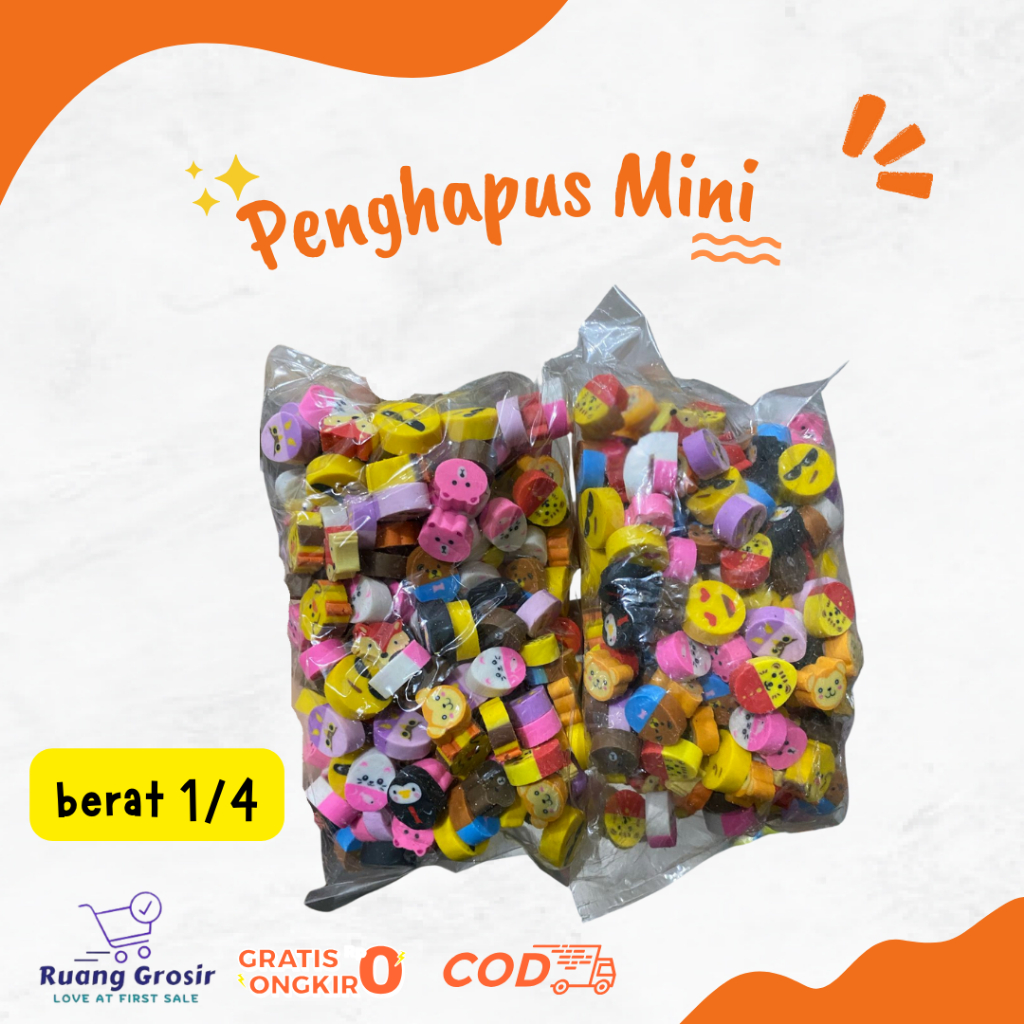 

Penghapus Mini Lucu harga 1/4