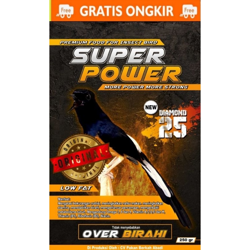 Mr.Kasacil - Voer Murai Batu Super Power Diamond 25 Pakan Harian & Lomba Murai Batu