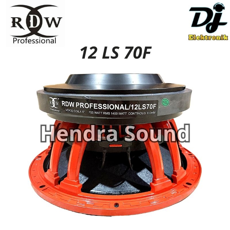 RDW ● 12 LS 70F  / 12 LS70F - Speaker Komponen (12 inch)