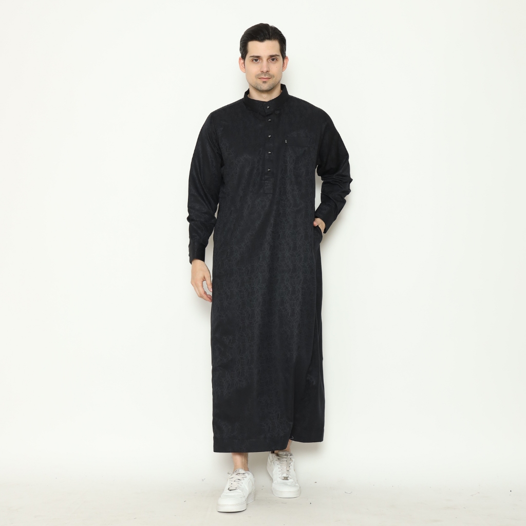 Hisyam Gamis Thobe Pria Lengan Panjang Kamran