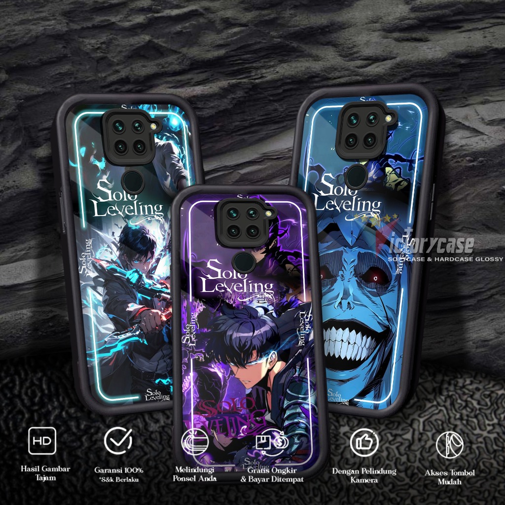 Softcase Glass kaca untuk REDMI NOTE 9 NOTE 10X SLLV Casing Handphone Case Procamera