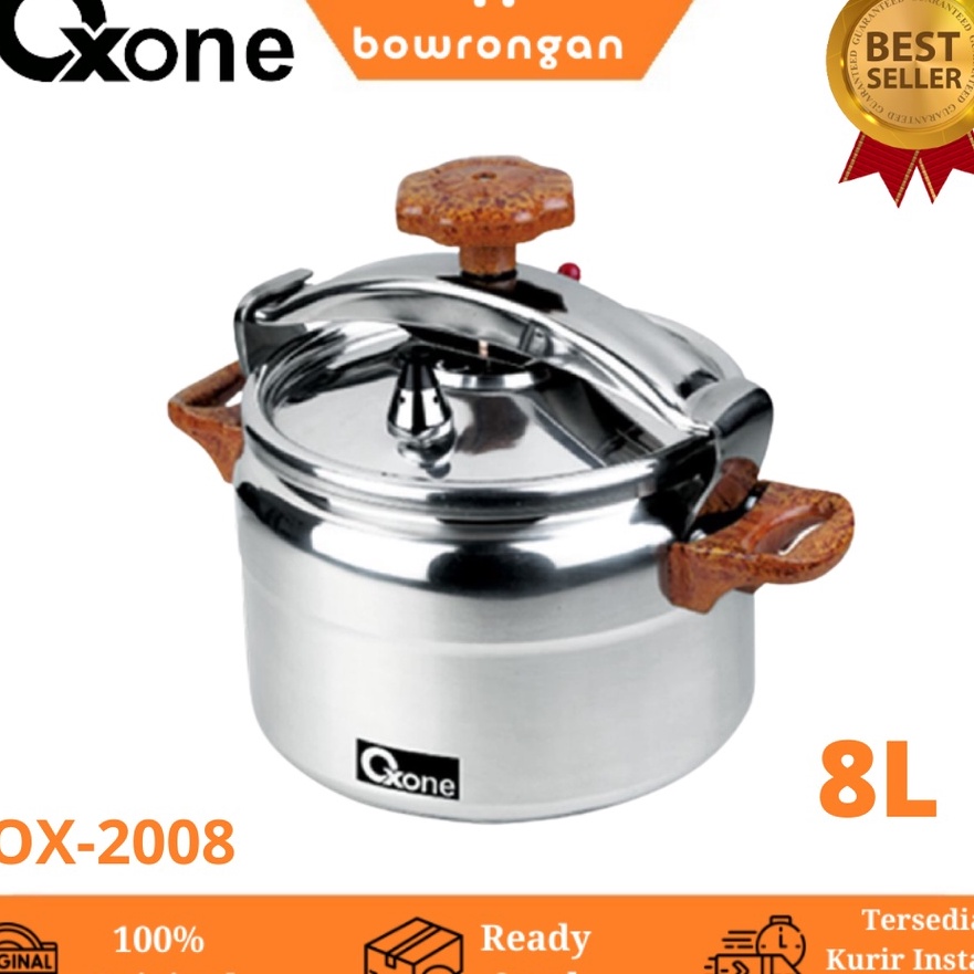 FG2 Oxone Panci Presto Alumunium 8 Liter Pressure Cooker OX2 OX 2
