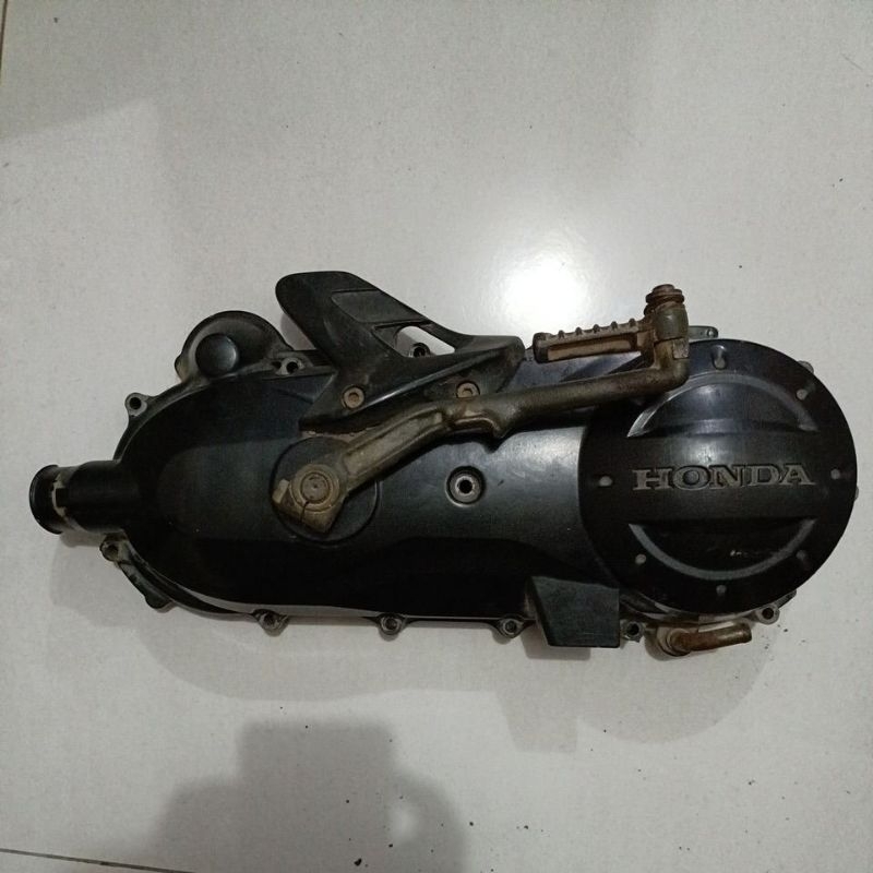 Block,Blok,Bak CVT Honda Vario Karbu 110 cc,Vario Tecno ,Original,Bekas Copotan Motor