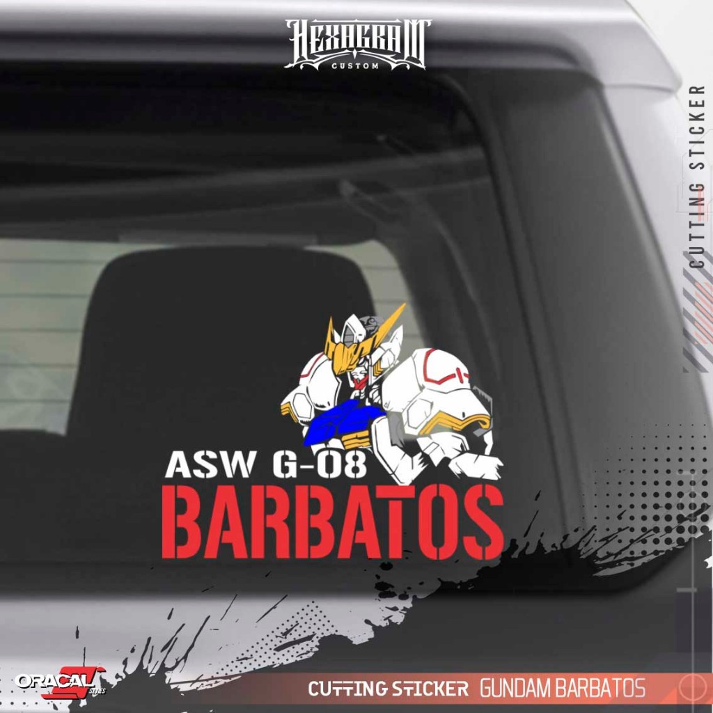 Cutting Sticker  GUNDAM Barbatos ASW-G-08 | Stiker Cutting Gundam ASW-G-08
