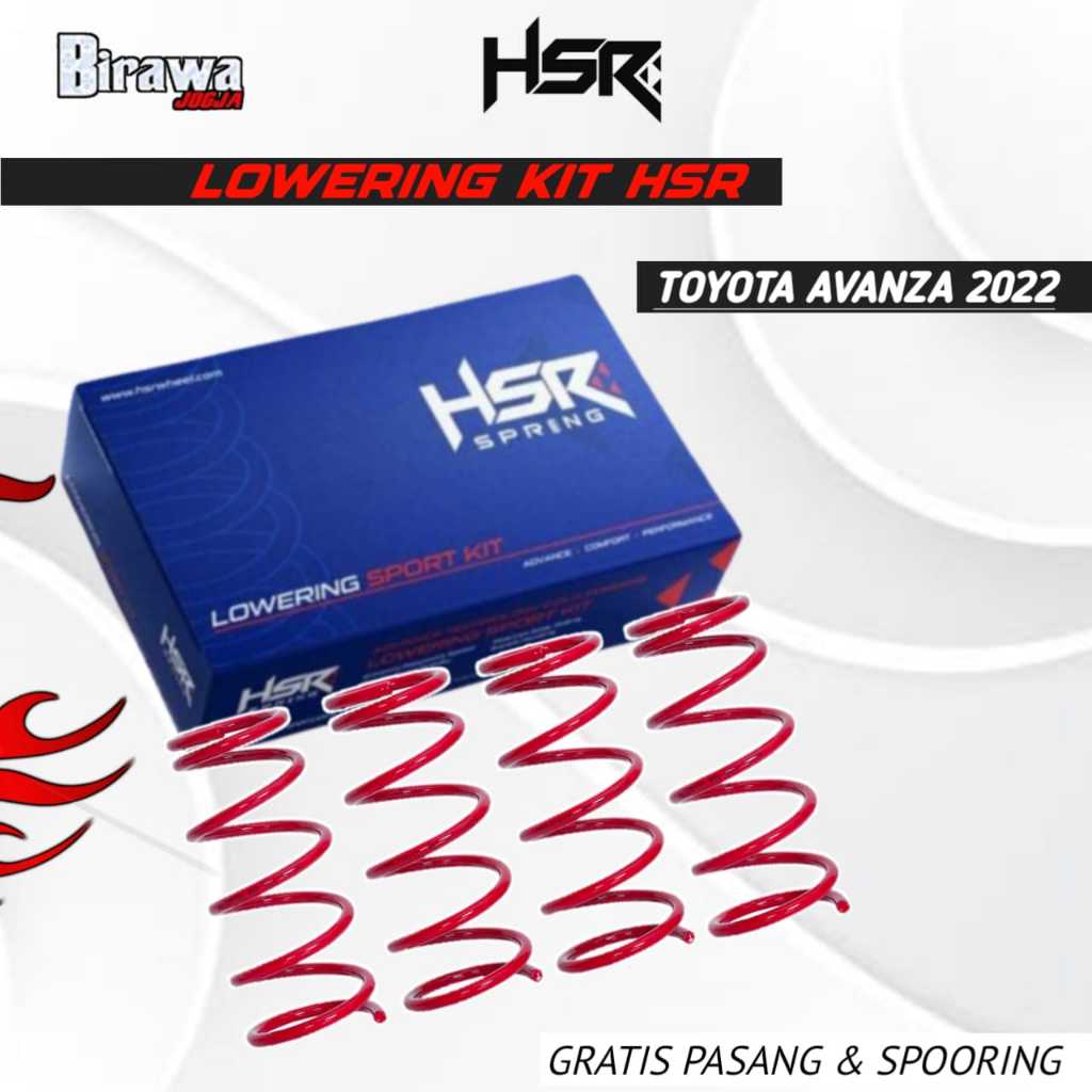 Coil Spring Lowering Kit HSR Toyota Avanza 2022 / New Veloz 2022