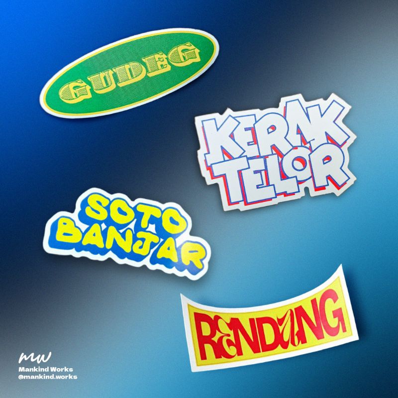 

Stiker Makanan Indonesia / Indonesian Food Sticker Pack / Stiker Vinyl Die Cut