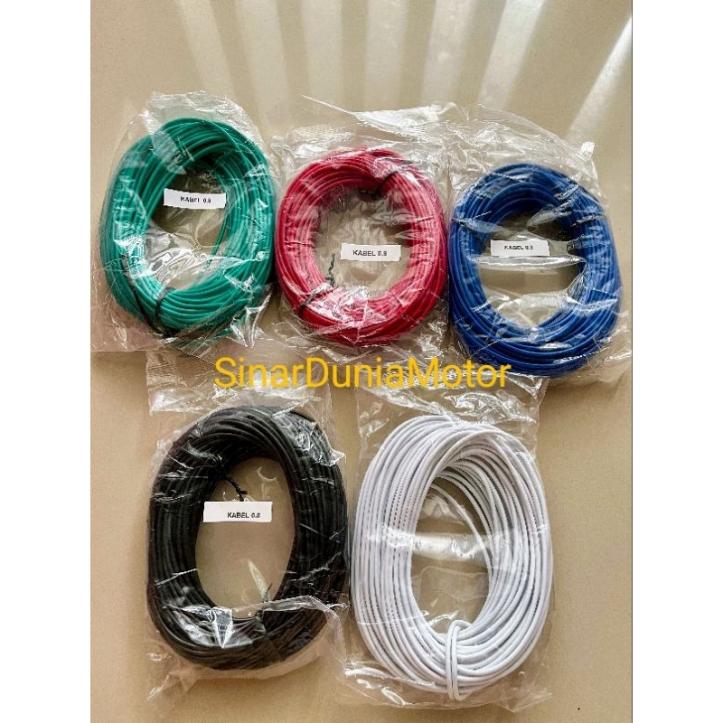 Kabel Listrik Motor Meteran Kabel Body Motor Listrik 0.8mm 20meter