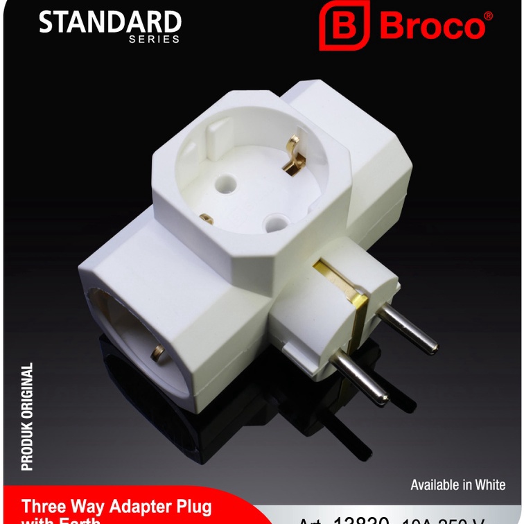 FG2 Steker BROCO  Colokan BROCO  Steker Arde Broco  Steker T Arde  Steker T Arde BROCO  1383