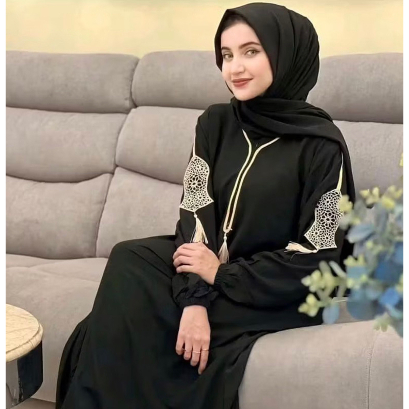 Abaya Dubai (Terompah) Gamis Abaya Jumbo terbaru