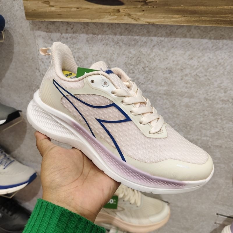 SALE DIADORA RUNNING WHITE PINK WOMEN ORIGINAL STORE