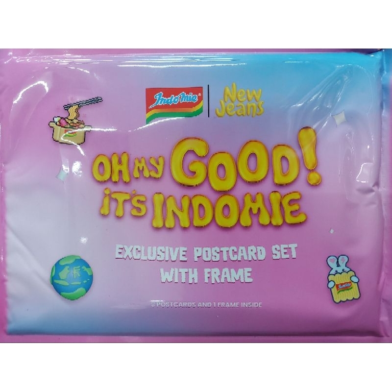 

EXCLUSIVE POSTCARD INDOMIE X NEWJEANS