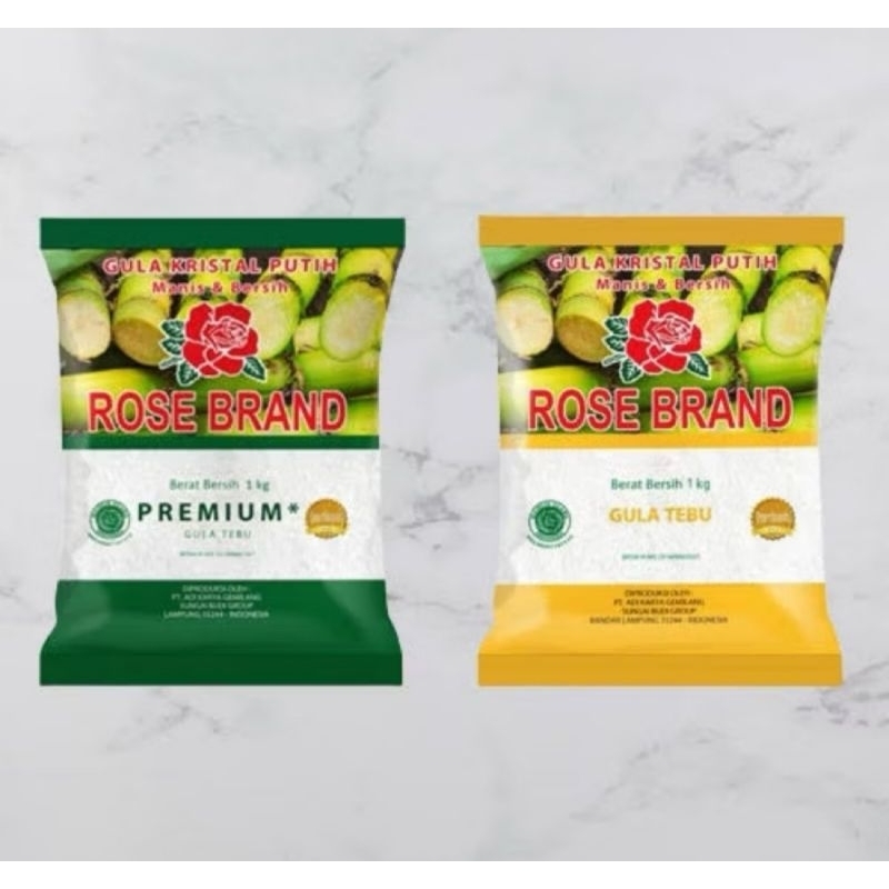 

GULA ROSE BRAND kemasan 1kg hijau/kuning