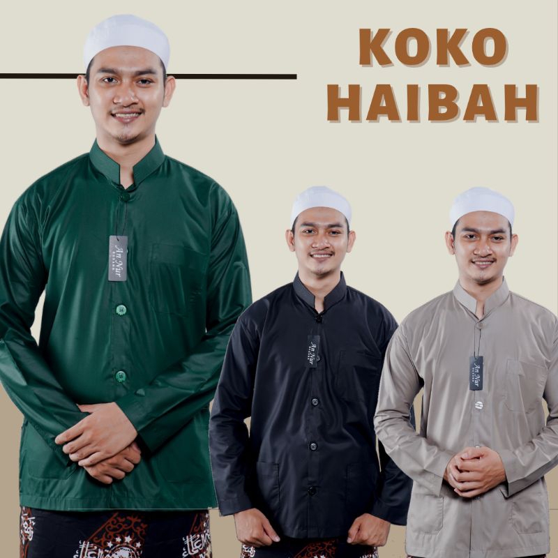 BAJU KOKO HAIBAH LAKI LAKI DEWASA MODEL AMMU MEREK ANNUR