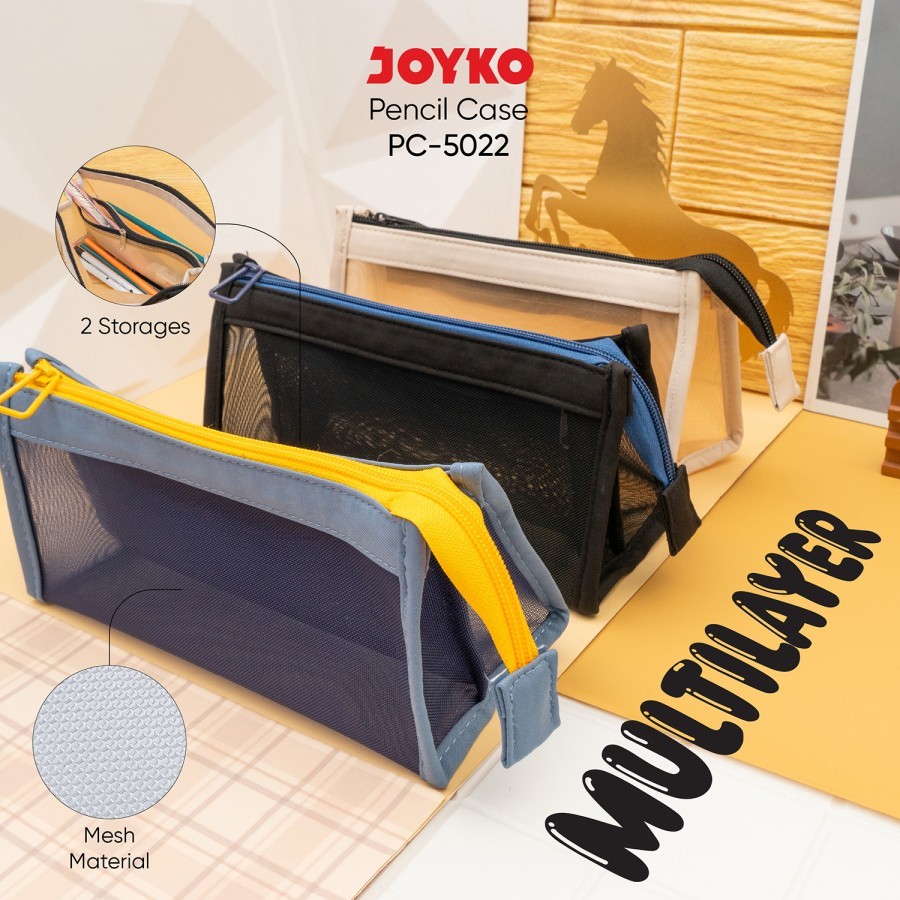 

Kotak Tempat Pensil Pencil Case Joyko PC-5022 Multilayer