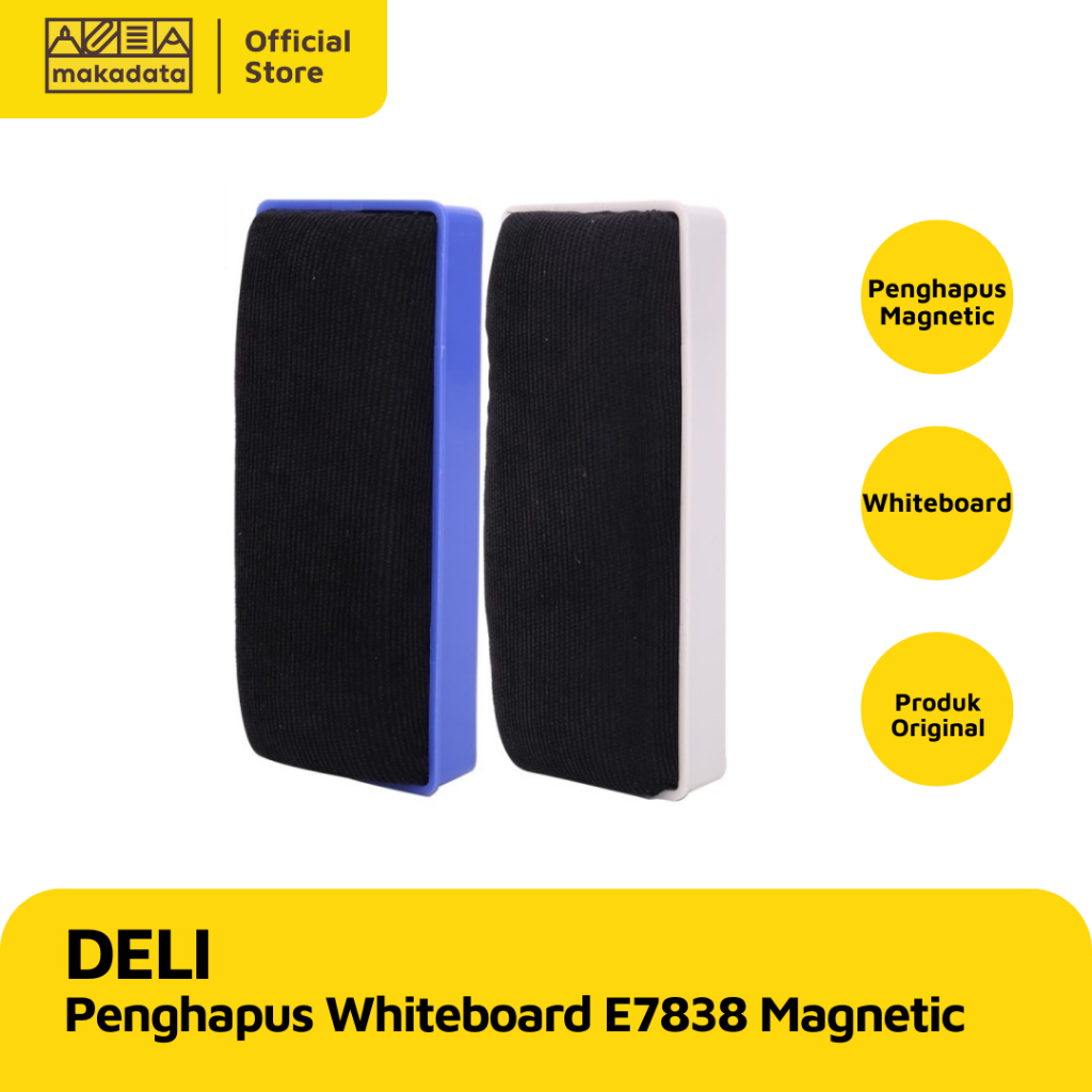 

DELI PENGHAPUS PAPAN TULIS PUTIH / WHITEBOARD ERASER E7838 MAGNETIC (1 PCS) MURAH