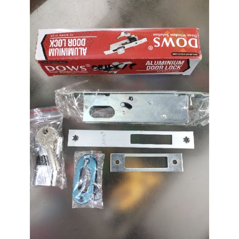 ALUMINIUM KUNCI PINTU/KUNCI PINTU SLIDING GESER SET KUNCI PINTU