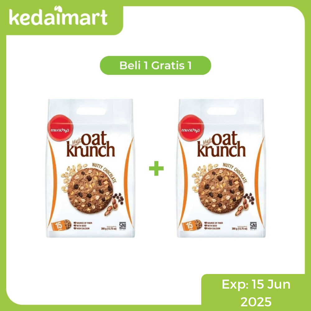 

Buy 1 Get 1 Oat Krunch Biskuit Nutty Chocolate 390 Gram