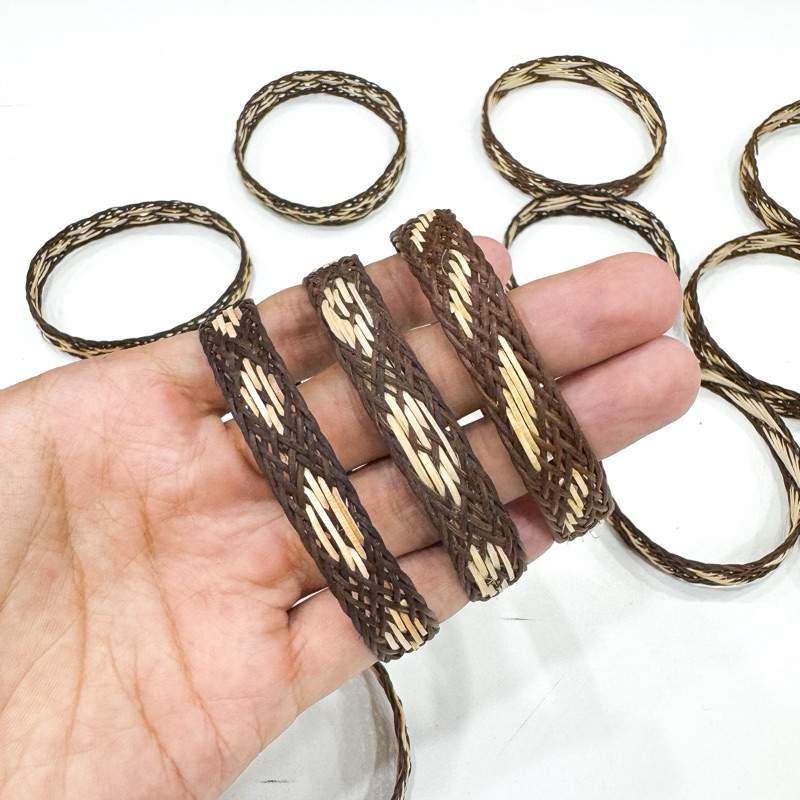 Gelang Simpai Dayak Motif Etnik Borneo Kalimantan