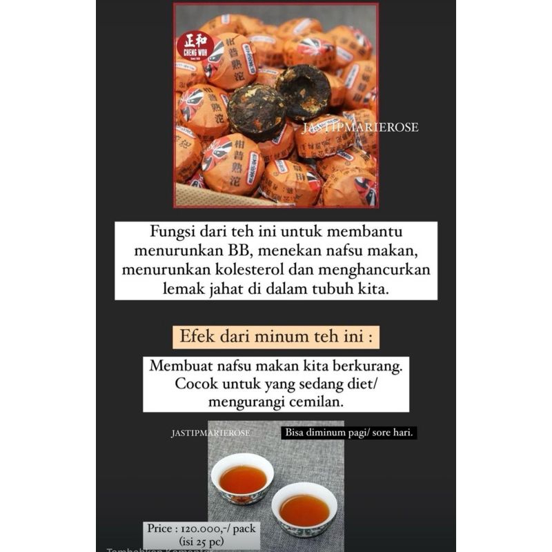 

Teh Orang Citrus Pelangsing Alami