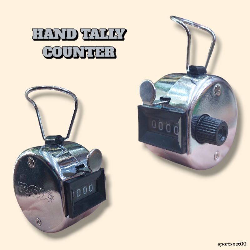 Hand Tally Counter 4 Digit / Alat Hitung Cepat Manual / Tasbih Counter