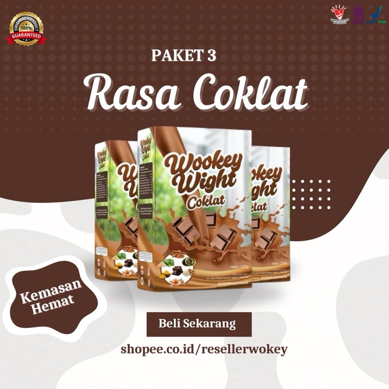 

[ PAKET 3 KEMASAN HEMAT ] TERBARU RASA COKLAT!!! - Susu Bernutrisi Penambah Berat Badan Dan Penggemuk Original Penambah Nafsu Makan Alami Original