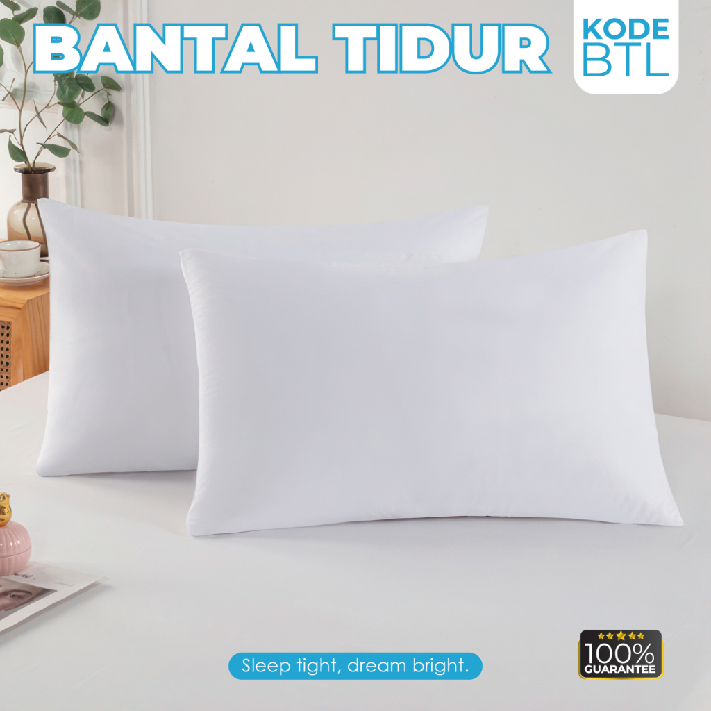 Hoas Official Shop Bantal Tidur Memori Foam Bantal Dacron Bantal Kapas Empuk Bantal Leher