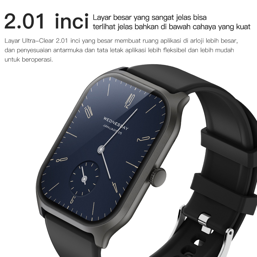 Terbaru Olevs Jam Tangan Pria Wanita Original Anti Air Smartwatch Multifungsi Digital Watch