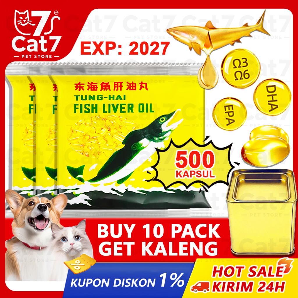 Dimastorr Minyak Ikan Tung Hai Fish Liver Oil Tung-Hai Capsules Tung Hay Minyak Ikan Peliharaan