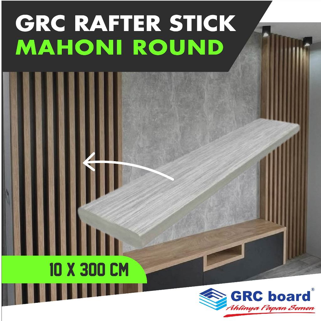 GRC Rafter Stick Mahoni / Round 10 x 300 cm / Conwood / Wood Stick / Fibersemen