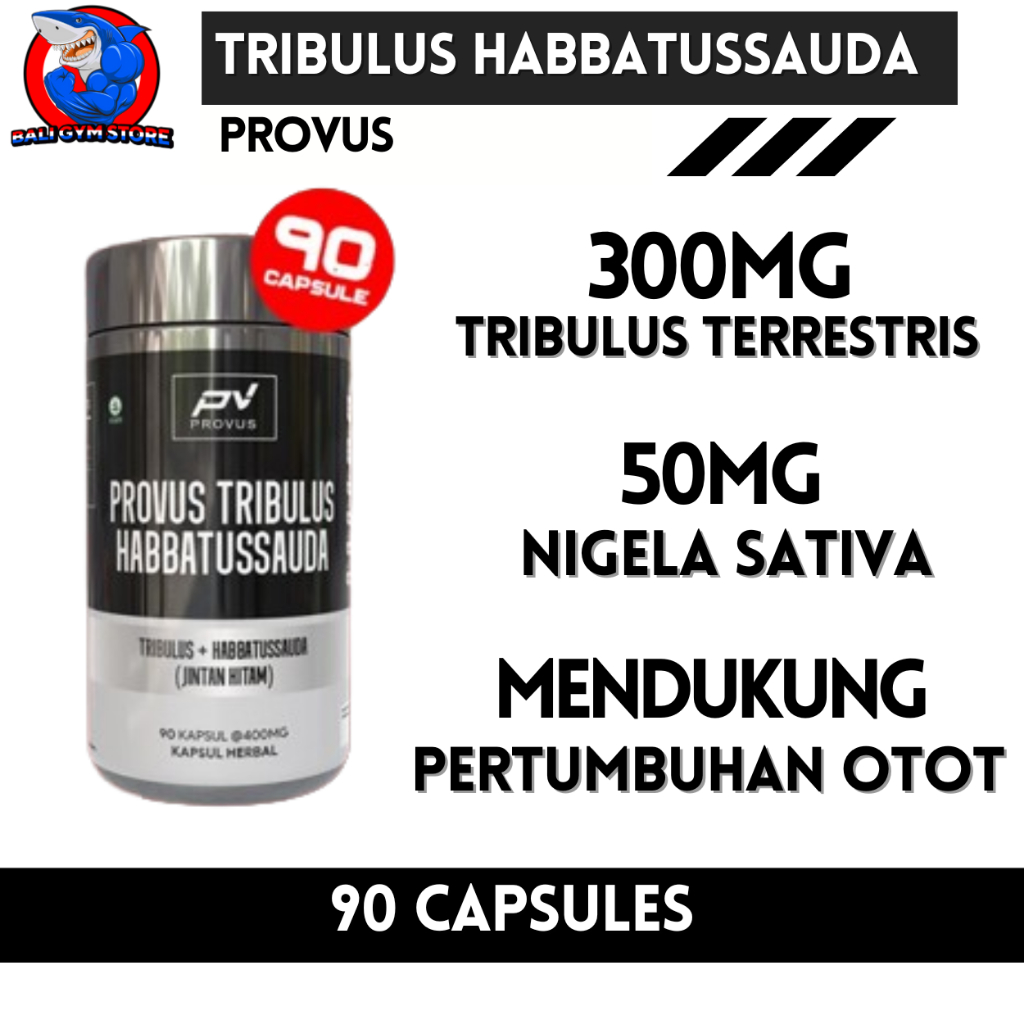 Provus Tribulus Habbatussauda 90 Capsules Mendukung Pertumbuhan Otot