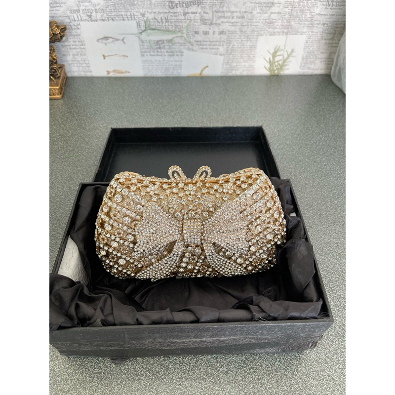 Tas pesta swaroski ( preloved) kondisi 90%