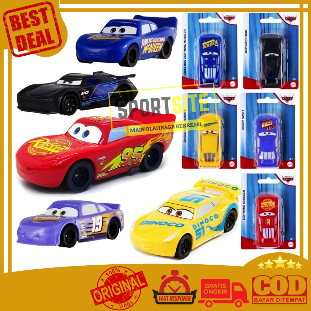 Disney Pixar Cars Value Pack Mainan Anak Diecast Mobil Mobilan Lightning McQueen Ori Mattel