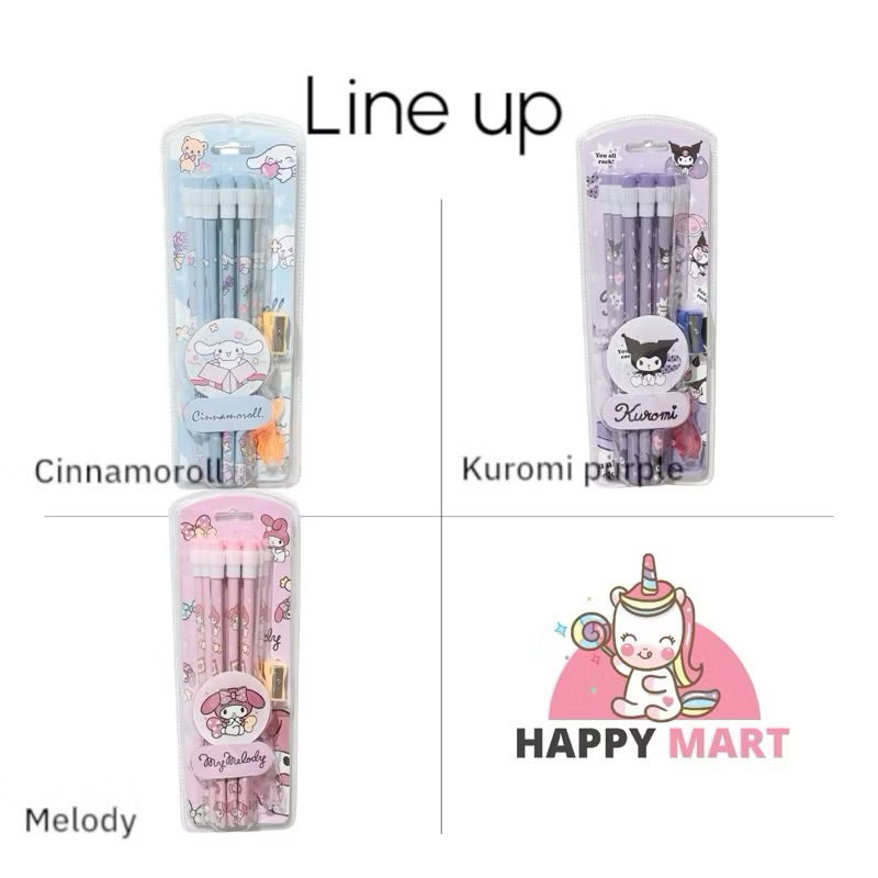 

Ay00! Pensil batang 3662 isi 12 pcs motif kuro / melody / moroll