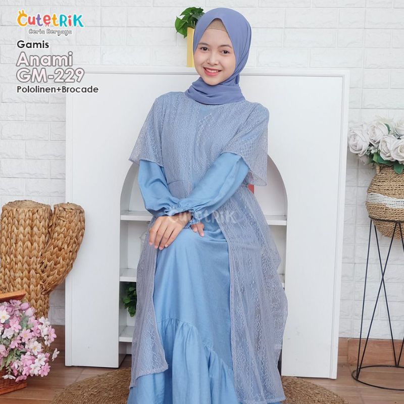 KOREAN STYLE - CUTETRIK GAMIS ANAK PEREMPUAN KEKINIAN MODEL BRUKAT BEENA ANAMI IZARA UNGU PURPLE LIL