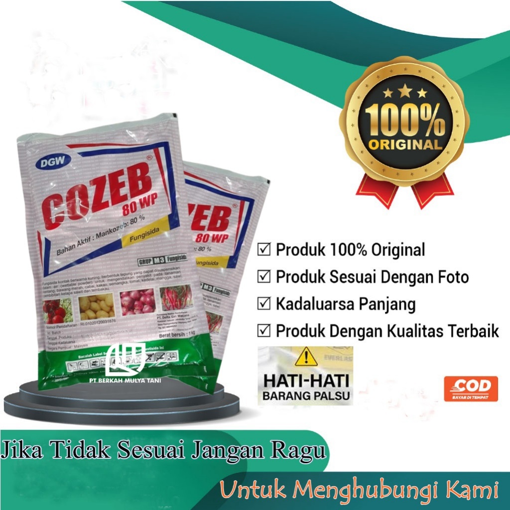 Fungisida Mankozeb Cozeb 80 wp 1 Kg DGW