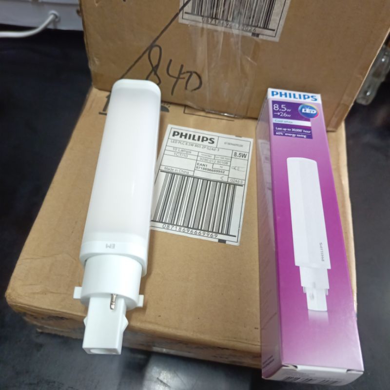 PLC Led 8.5w 4000k cahaya putih semi (natural) Philips