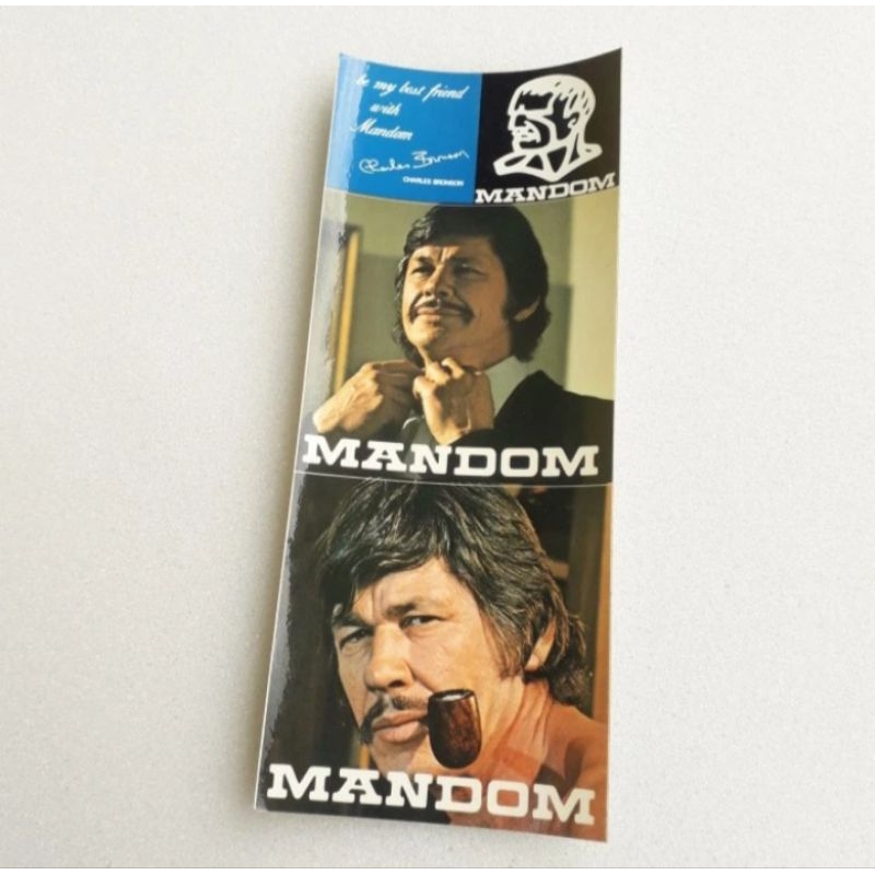 

Stiker vintage Mandom Charles Bronson