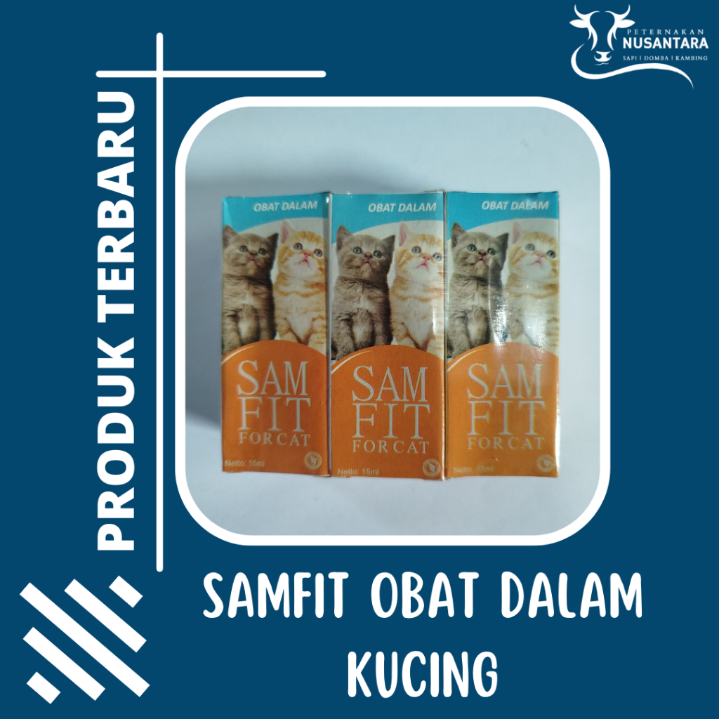 Berkualitas Samfit Obat Dalam Kucing Obat Diare Kucing Muntah Lemas Tidak Mau Makan Sakit Mencret Fl
