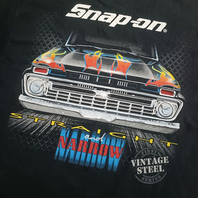 Kaos art mobil first vintage steel series / Snap on tag gildan heavy cotton ,L