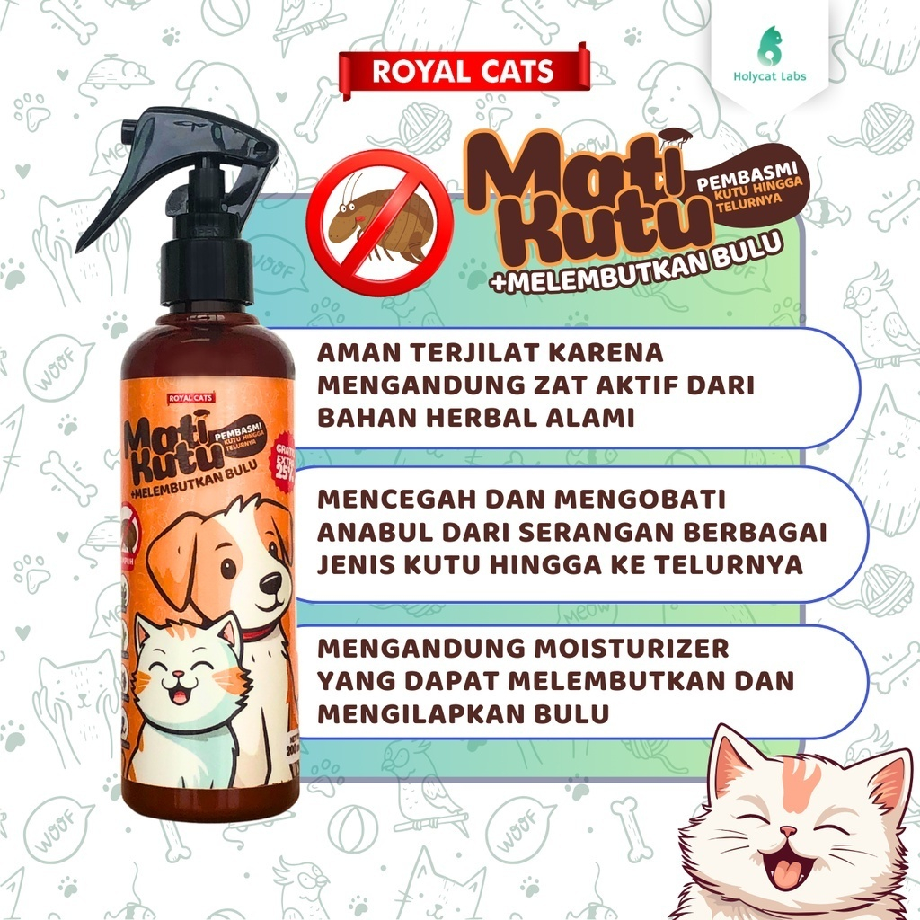 Mati Kutu Spray - Obat Anti Kutu Kucing Anjing Obat Kutu Anjing Obat Kutu Kucing