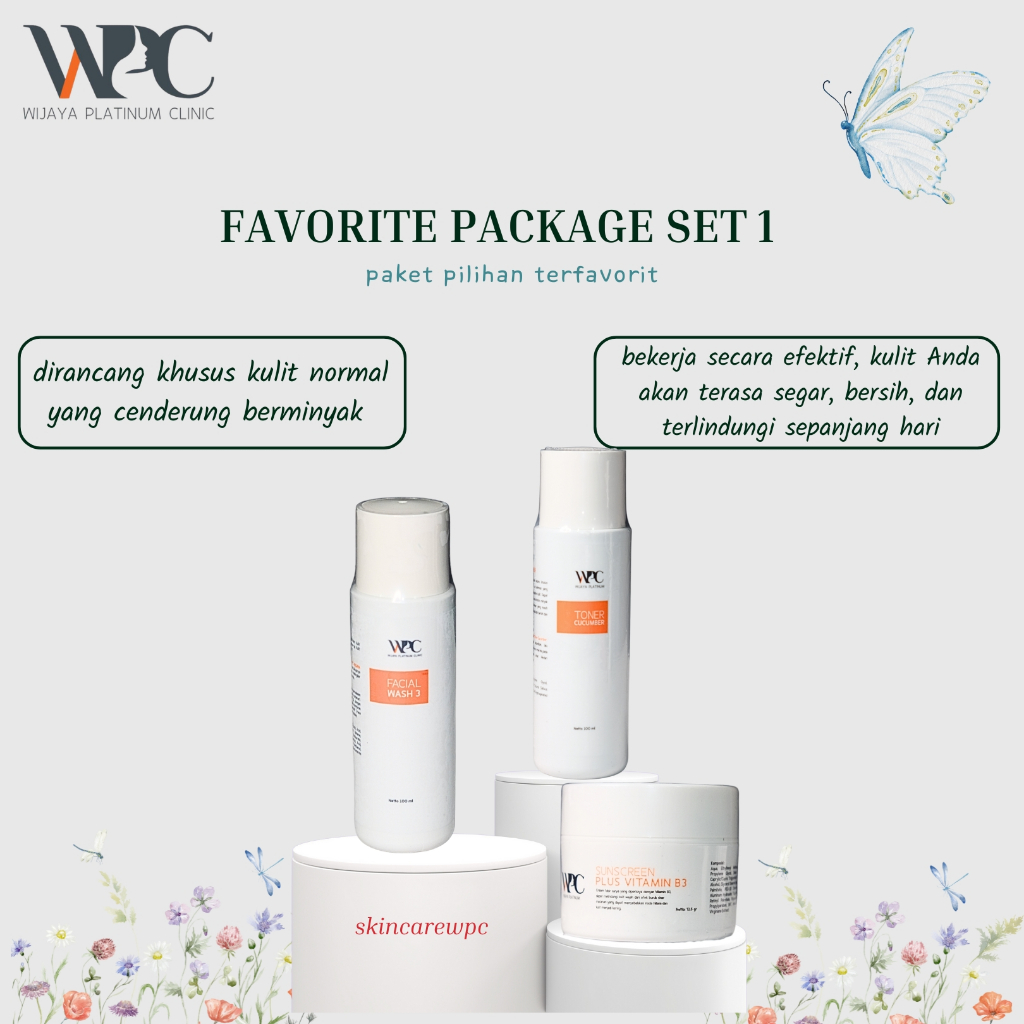 WPC Favorite Set 1- Paket Skincare Pemula