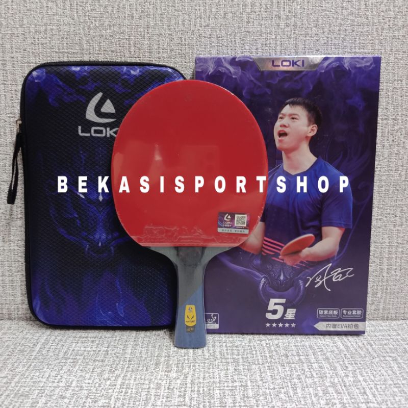 BAT/BED PINGPONG LOKI 5 STAR CARBON ORIGINAL