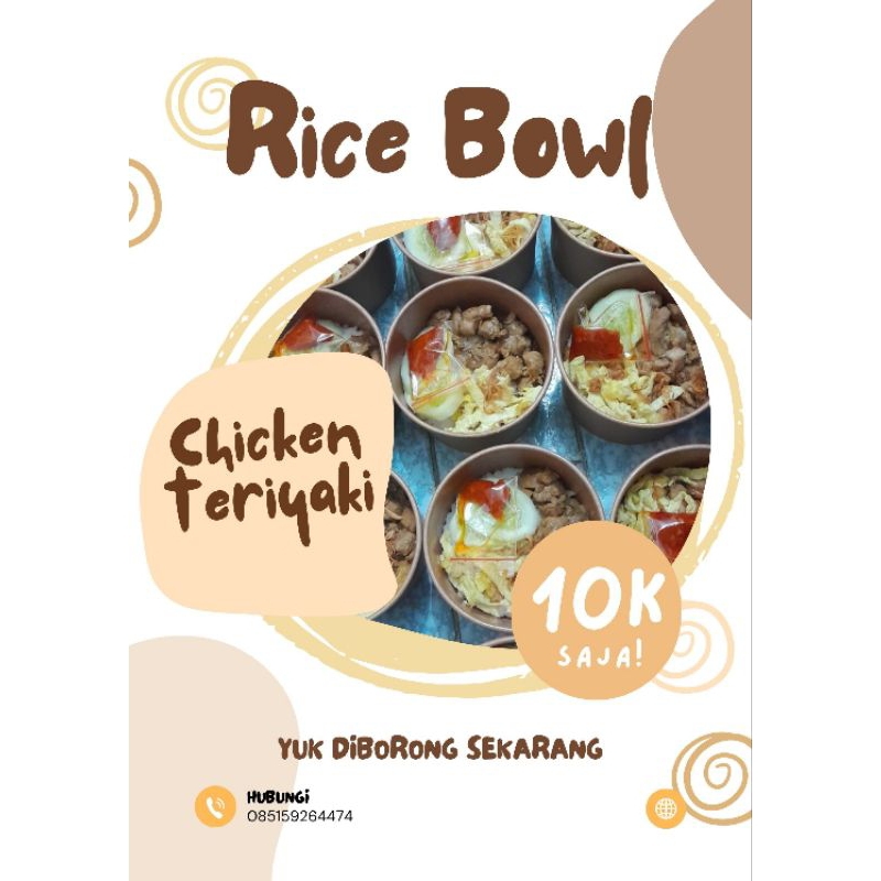 

rice bowl chicken teriyaki