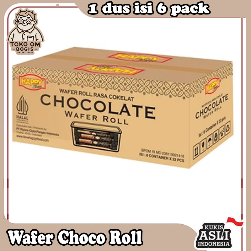 

Happy Time Astor Chocolate Wafer Roll Premium (1 Karton Isi 6 Box)