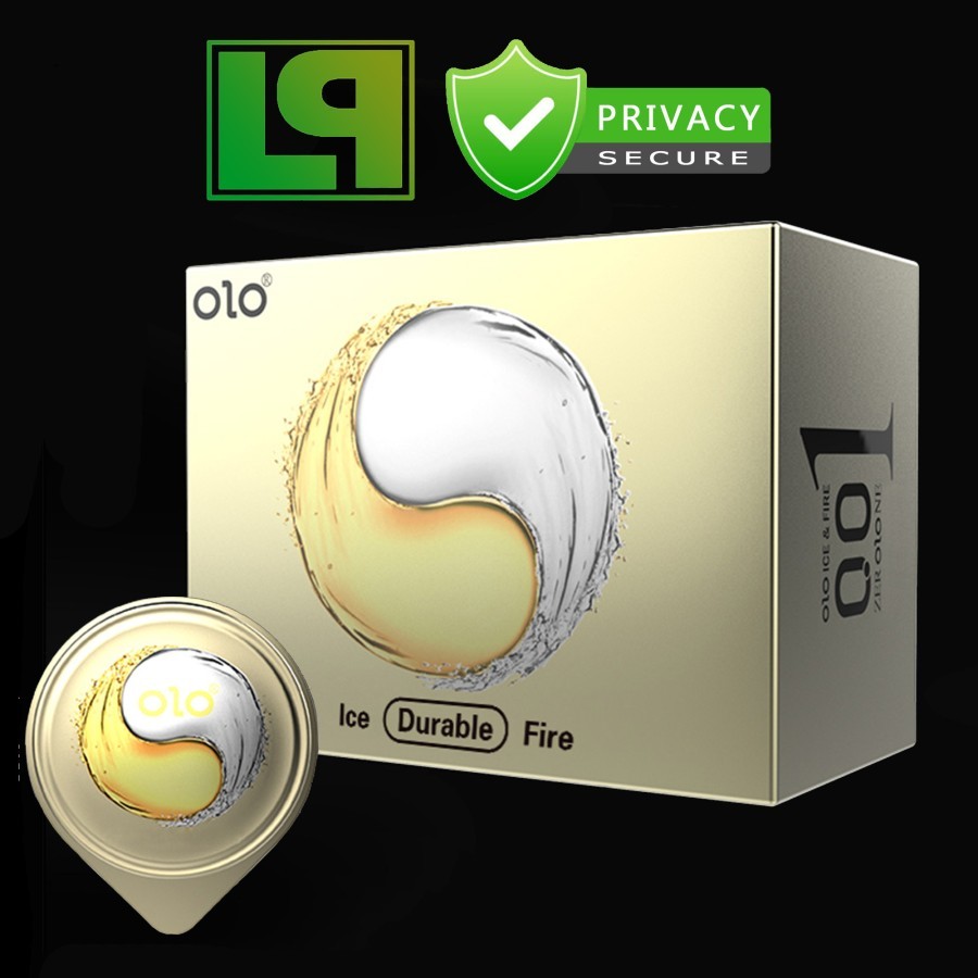Kondom OLO 0.01 ICE & FIRE Sensation Condom Yin Yang Condom 001