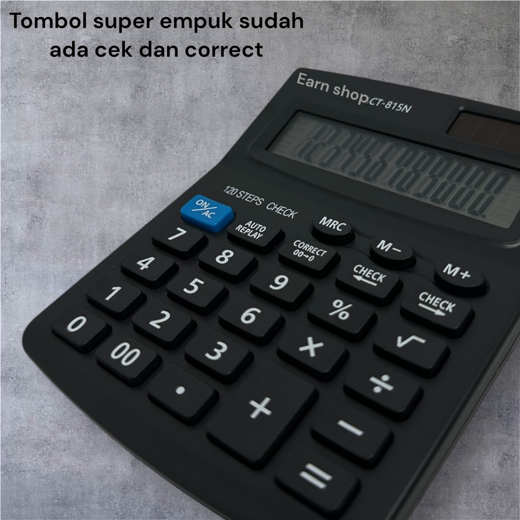 

Adn Kalkulator Citizen CT-815 12 Digit / 2 Power / Check And Correct / Replay / CT - 815