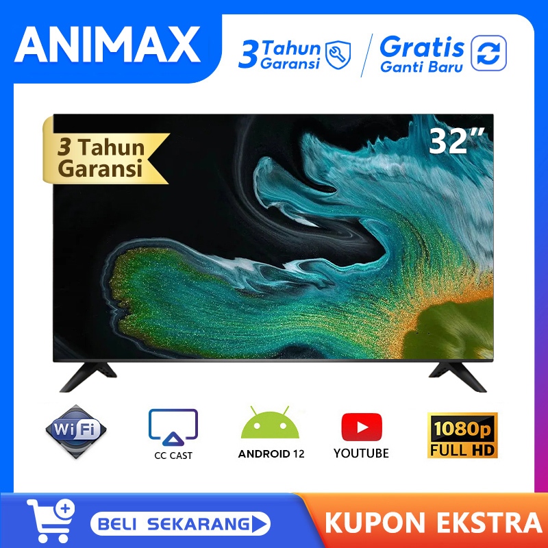 ANIMAX Smart TV LED 32/40/43 inch tv led  FHD Digital Televisi