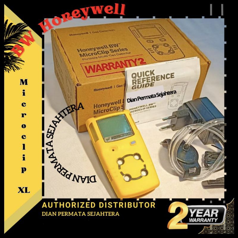 GAS DETECTOR MICROCLIP XL BW HONEYWELL ORI MULTI GAS