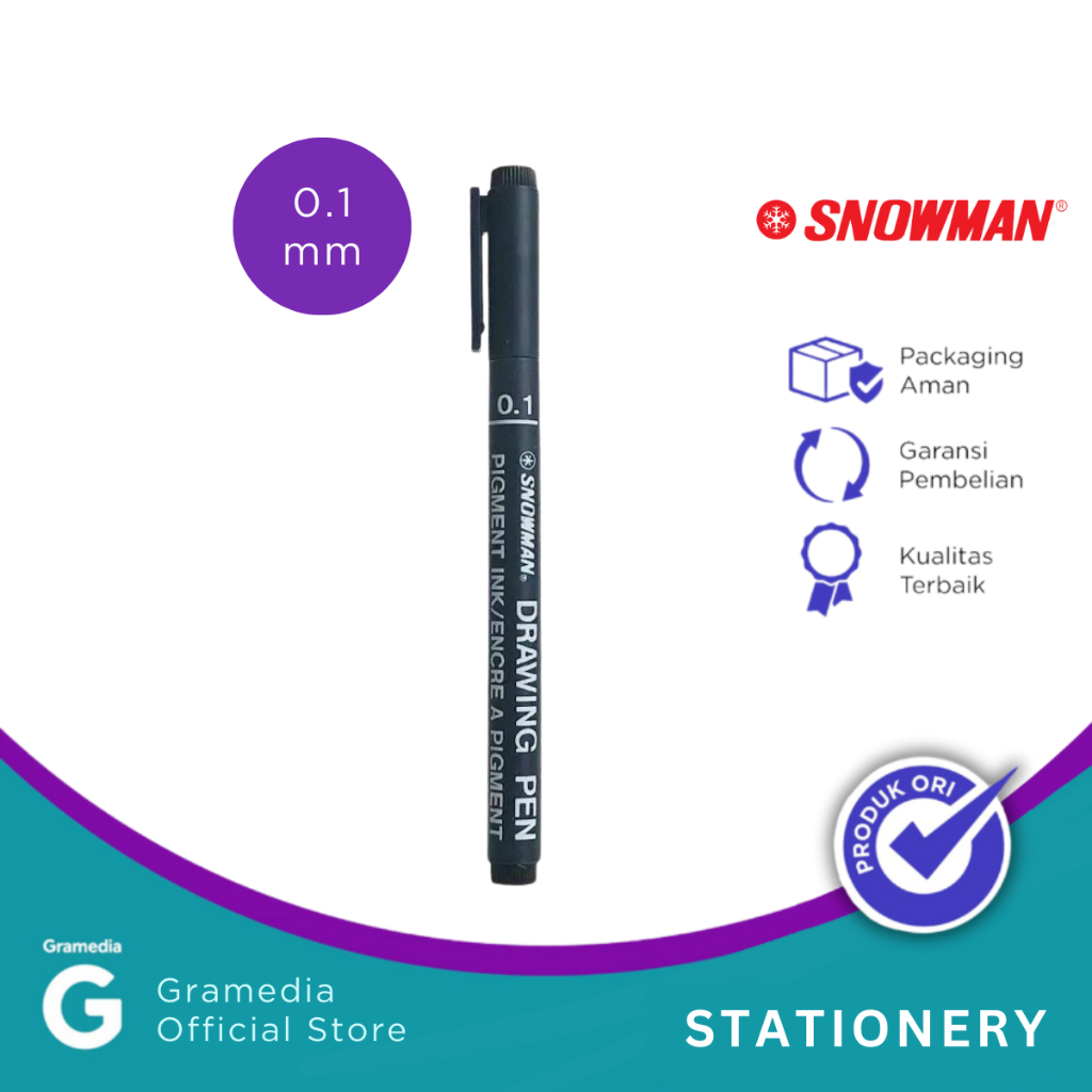 

Snowman-Drawing Pen 0.1 Warna Hitam