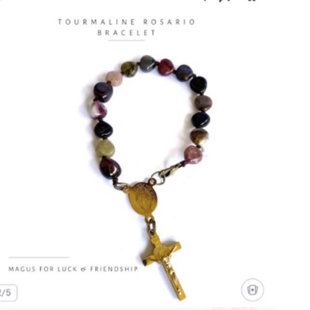 gelang rosario batu tourmaline